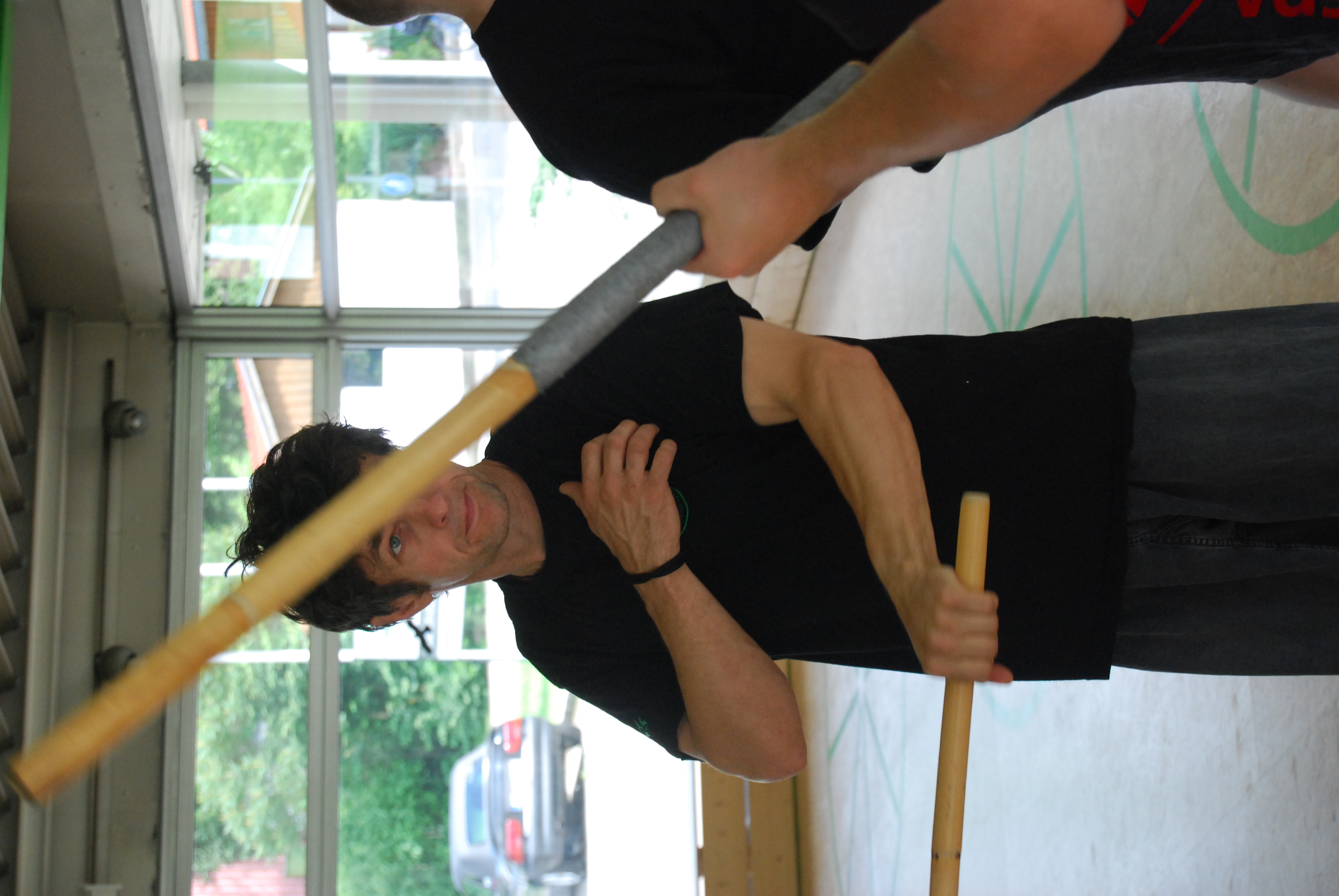 Stockkampf für Selbstverteidigung im variable defence system -vds